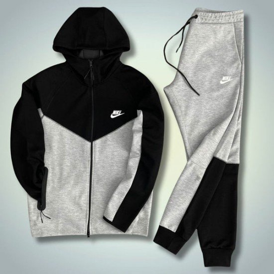 ΣΕΤ ΦΟΡΜΕΣ ΜΑΥΡΟ/ΓΚΡΙ NIKE TECH FLEECE