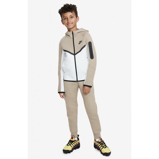 NIKE TECH FLEECE ΜΠΕΖ/ΑΣΠΡΟ ΠΑΙΔΙΚΟ ΣΕΤ ΦΟΡΜΑΣ
