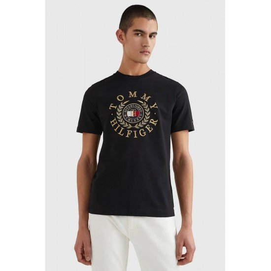 ΜΑΥΡΗ TOMMY HILFIGER ΜΠΛΟΥΖΑ CORE TOMMY LOGO TEE