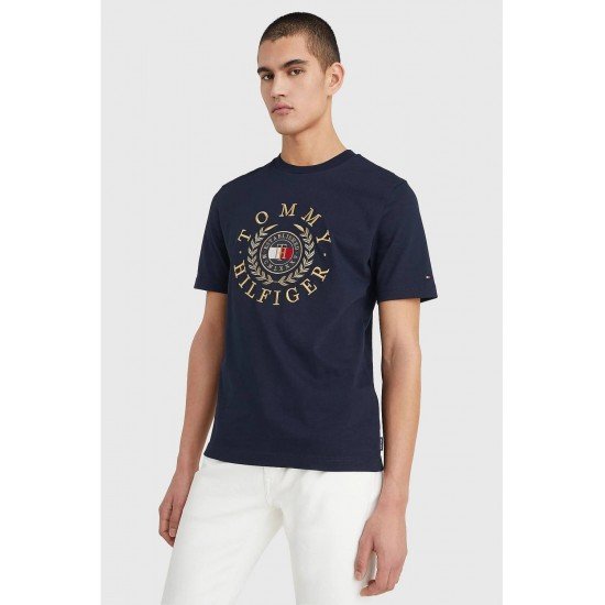 ΜΠΛΕ TOMMY HILFIGER ΜΠΛΟΥΖΑ CORE TOMMY LOGO TEE