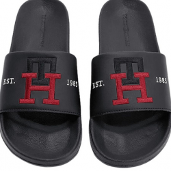  ΠΑΝΤΟΦΛΕΣ TOMMY HILFIGER TH EMBROIDERY POOL SLIDE FM0FM04465-BDS 