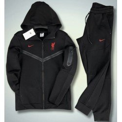 ΣΕΤ ΦΟΡΜΕΣ ΜΑΥΡΕΣ NIKE TECH FLEECE LIVERPOOL