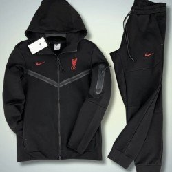 ΣΕΤ ΦΟΡΜΕΣ ΜΑΥΡΕΣ NIKE TECH FLEECE LIVERPOOL
