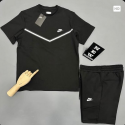 Nike Tech Fleece Μαύρο Καλοκαιρινό Σέτ