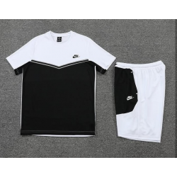 Nike Tech Fleece Άσπρο/Μαύρο Καλοκαιρινό Σέτ