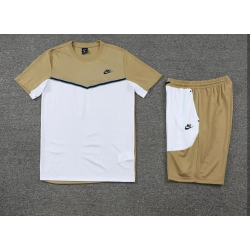 Nike Tech Fleece Άσπρο/Μπέζ Καλοκαιρινό Σέτ