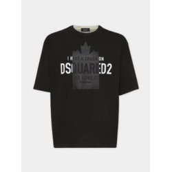 DSQUARED2 – SPRAY DYED LOOSE FIT CRUSH T-SHIRT