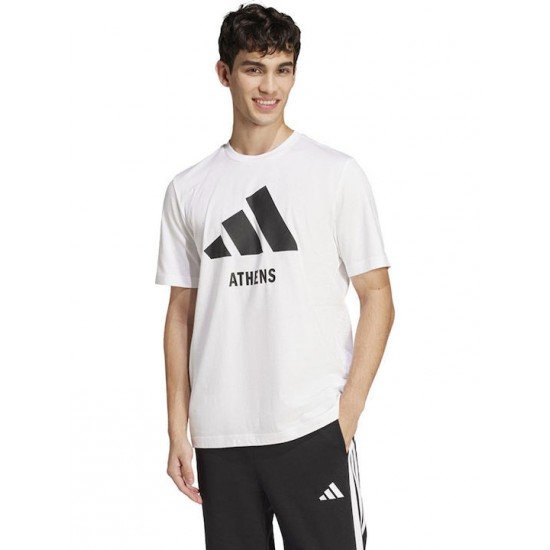 Άσπρο T-shirt Adidas