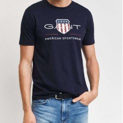 ΜΠΛΕ GANT ΜΠΛΟΥΖΑ ΚΜ REG ARCHIVE SHIELD SS T-SHIRT