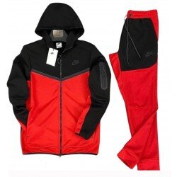 ΣΕΤ ΦΟΡΜΕΣ ΚΟΚΚΙΝΟ/ΜΑΥΡΟ NIKE TECH FLEECE