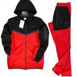 ΣΕΤ ΦΟΡΜΕΣ ΚΟΚΚΙΝΟ/ΜΑΥΡΟ NIKE TECH FLEECE
