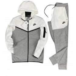 ΣΕΤ ΦΟΡΜΕΣ ΑΣΠΡΟ/ΓΚΡΙ NIKE TECH FLEECE